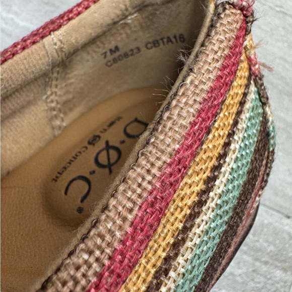 boc Nadiyya Striped Linen Comfort Clogs Womens Size 7 - Picture 6 of 12